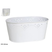PORTAVASO METALLO OVALE CM.23X13 H11 